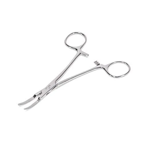 Pierced Tools Male Sex Toys Curved 55 Stainless Steel Kelly Forceps with Flat Tip