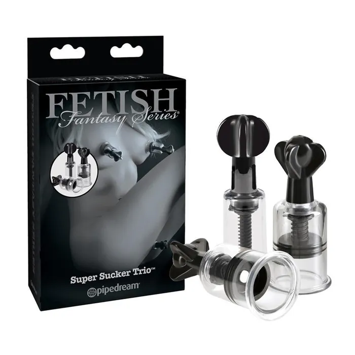 Pipedream Products Inc Female Sex Toys Fetish Fantasy Series Super Suckers Trio Nipple and Clitoral Sucker
