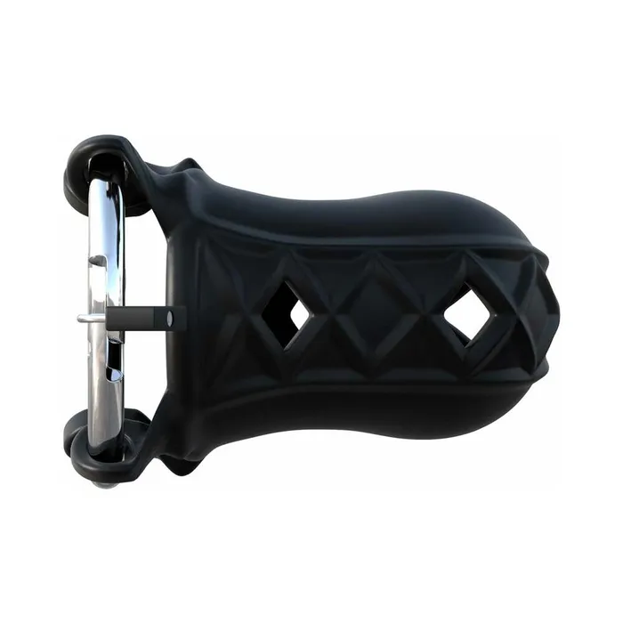 Pipedream Products Male Sex Toys Extreme Silicone Cock Blocker Locking Chastity Cage Black