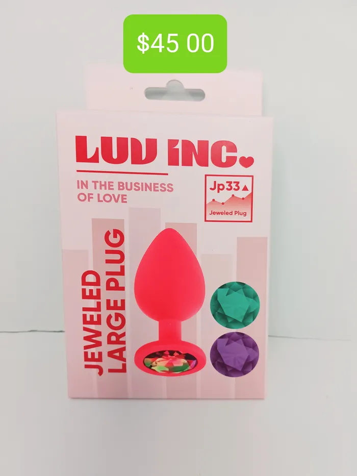 Pleasher Spot Anal Luv Inc Jeweled Plug