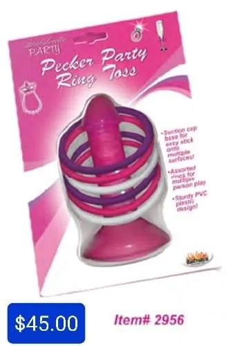 Pleasher Spot Male Sex Toys Pecker Party Ring Toss