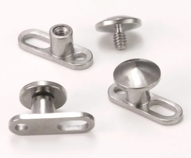 Precision Couples Dermal Piercing Kit with Dermal Anchor Tops Punches Other Dermal Tools