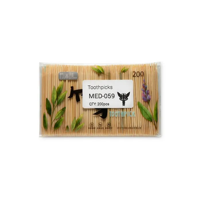 Precision Medical Anal Bamboo Toothpicks Bag of 200 Toothpicks