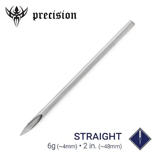 Precision Needles 6g Precision Sterilized 15 Body Piercing Needles Box of 25 Female Sex Toys