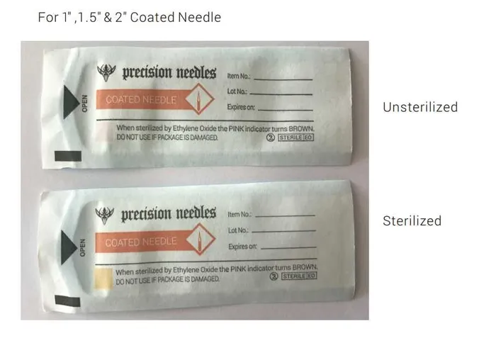 Precision Needles Anal 18g Sterilized 2 Coated Piercing Needles Box of 100