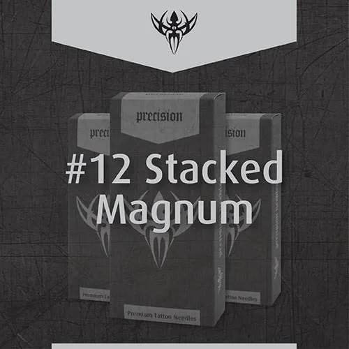 Precision Needles Female Sex Toys 12 Magnum Stacked Precision Needles Box of 50 Premade Sterilized Tattoo Needles