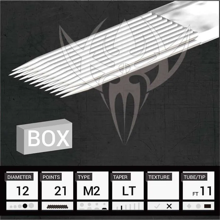 Precision Needles Female Sex Toys 12 Magnum Stacked Precision Needles Box of 50 Premade Sterilized Tattoo Needles