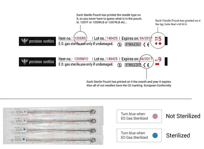 Precision Needles Female Sex Toys 12 Magnum Stacked Precision Needles Box of 50 Premade Sterilized Tattoo Needles