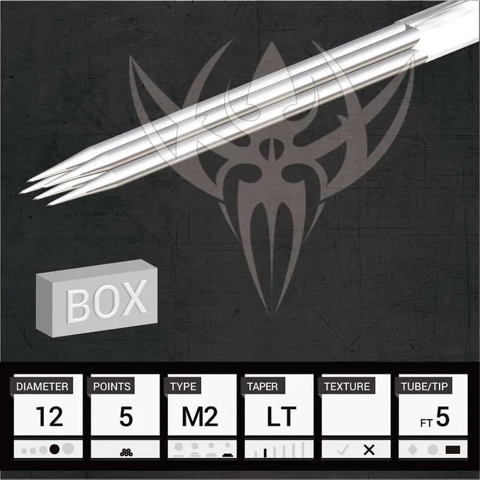Precision Needles Female Sex Toys 12 Magnum Stacked Precision Needles Box of 50 Premade Sterilized Tattoo Needles
