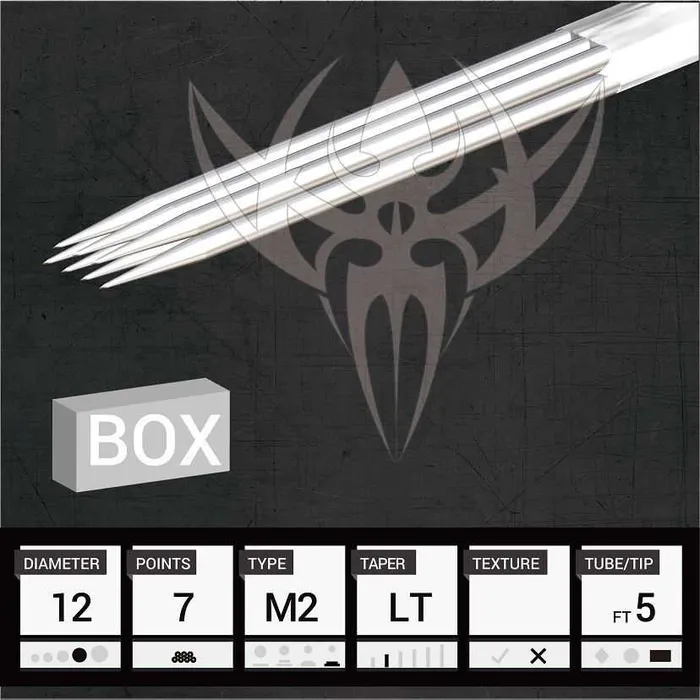 Precision Needles Female Sex Toys 12 Magnum Stacked Precision Needles Box of 50 Premade Sterilized Tattoo Needles