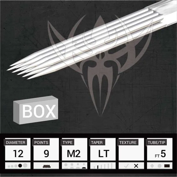Precision Needles Female Sex Toys 12 Magnum Stacked Precision Needles Box of 50 Premade Sterilized Tattoo Needles