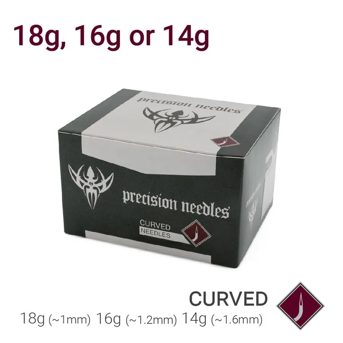 Precision Needles Female Sex Toys Precision Curved Piercing Needles Box of 50 Precision Needles Female Sex Toys Precision Curved Piercing Needles Box of 50