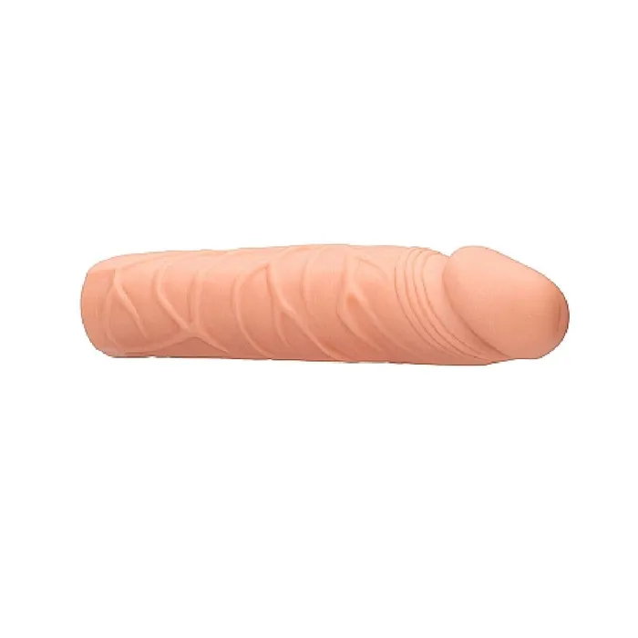 Realrock 7 Inch Penis Extender Sleeve Vanilla Shots Male Sex Toys