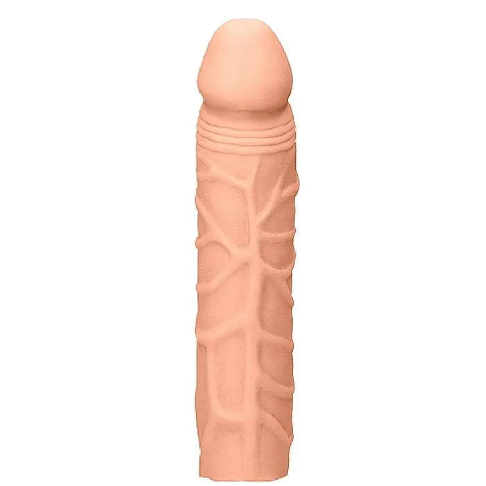 Realrock 7 Inch Penis Extender Sleeve Vanilla Shots Male Sex Toys