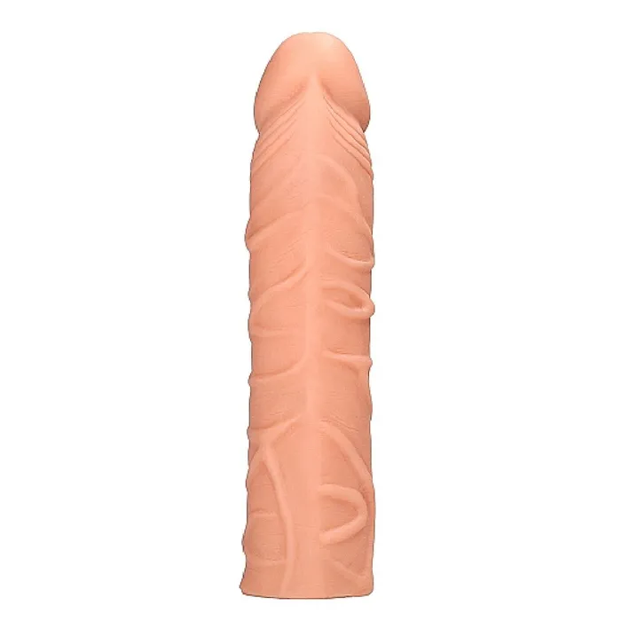 Realrock 7 Inch Penis Extender Sleeve Vanilla Shots Male Sex Toys