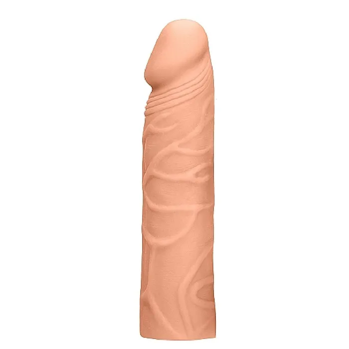 Realrock 7 Inch Penis Extender Sleeve Vanilla Shots Male Sex Toys