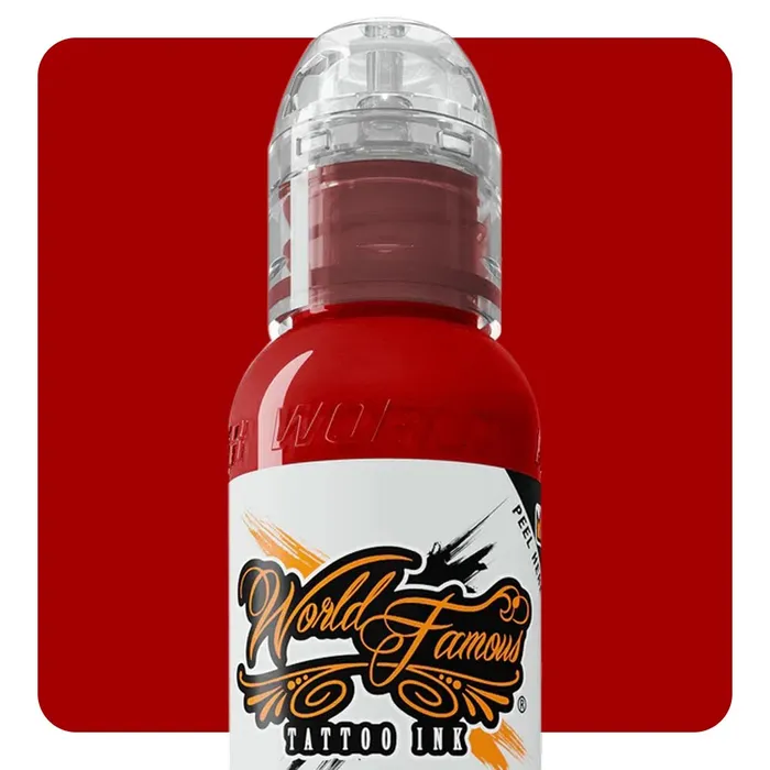 Red Hot World Famous Tattoo Ink Pick Size World Famous Vibrators