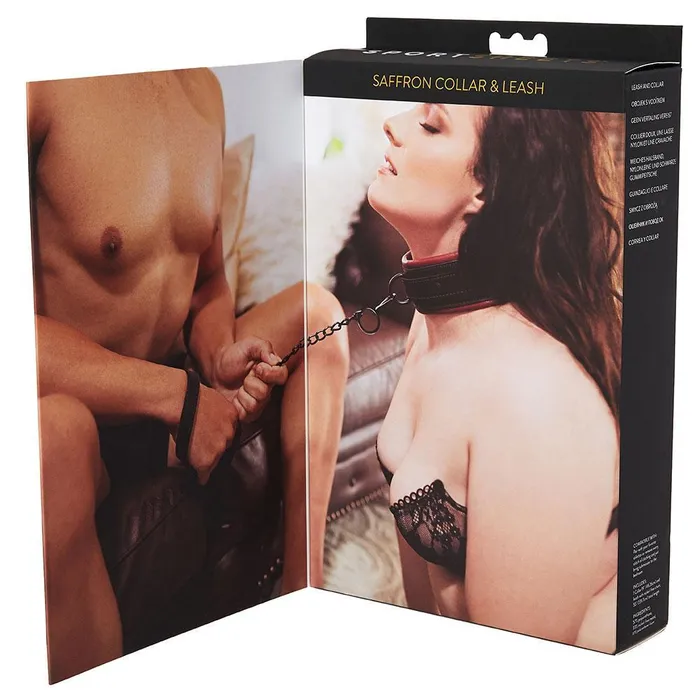 Restraints Sportsheets Saffron Leash and Collar Set Vegan Leather