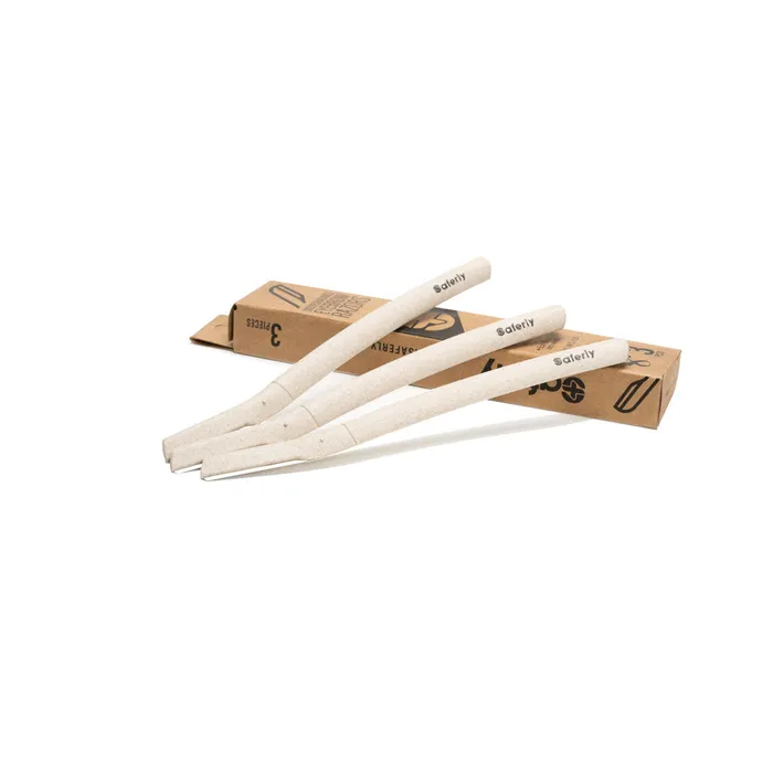 Saferly Biodegradable Eyebrow Razors Box of 3 Saferly Anal