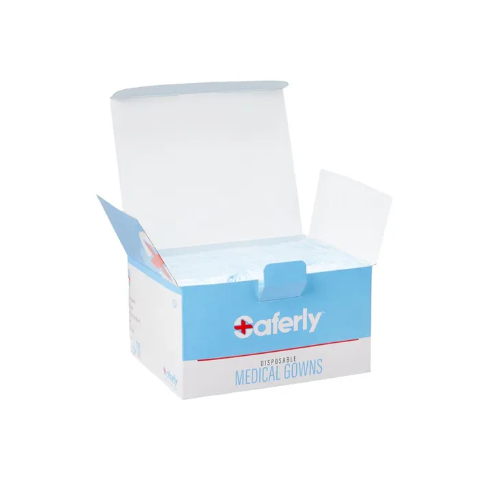Saferly Saferly Disposable Blue Medical Gowns Box of 10 Vibrators