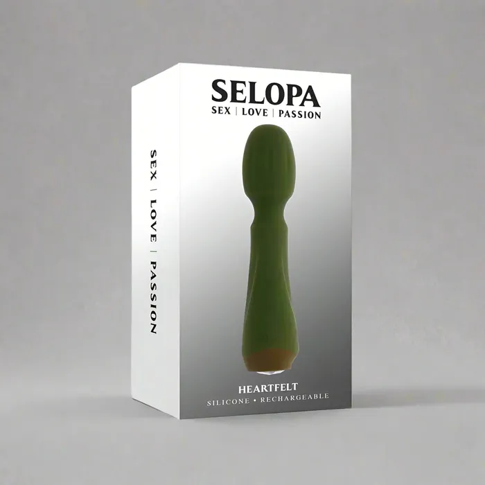 Selopa Heartfelt Rechargeable Vibrating Mini Wand Silicone Green Selopa Female Sex Toys Selopa Heartfelt Rechargeable Vibrating Mini Wand Silicone Green Selopa Female Sex Toys