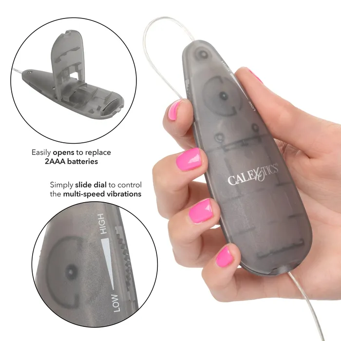 Slim Teardrop Wired Remote Control Vibrating Bullet Various Colors CalExotics Female Sex Toys