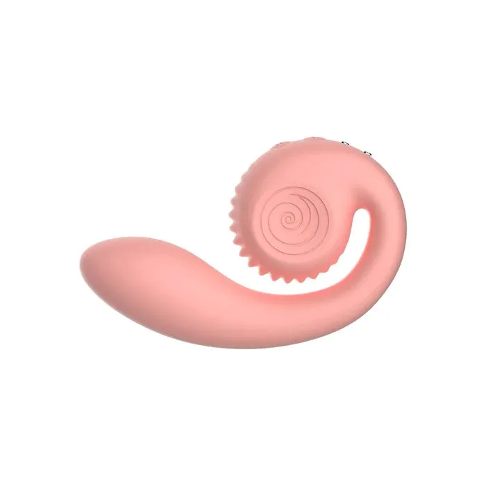 Snail Gizi Compact Ultra Powerful 2 Motor Dual Stimulating Vibrator Pink Snail Vibe Vibrators