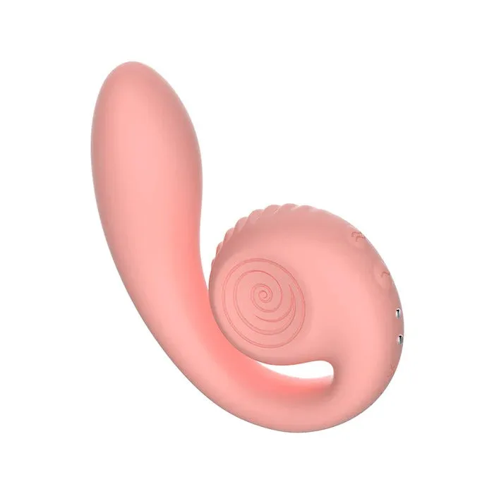 Snail Gizi Compact Ultra Powerful 2 Motor Dual Stimulating Vibrator Pink Snail Vibe Vibrators
