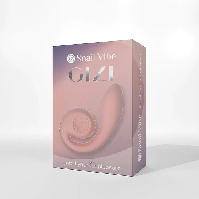 Snail Gizi Compact Ultra Powerful 2 Motor Dual Stimulating Vibrator Pink Snail Vibe Vibrators