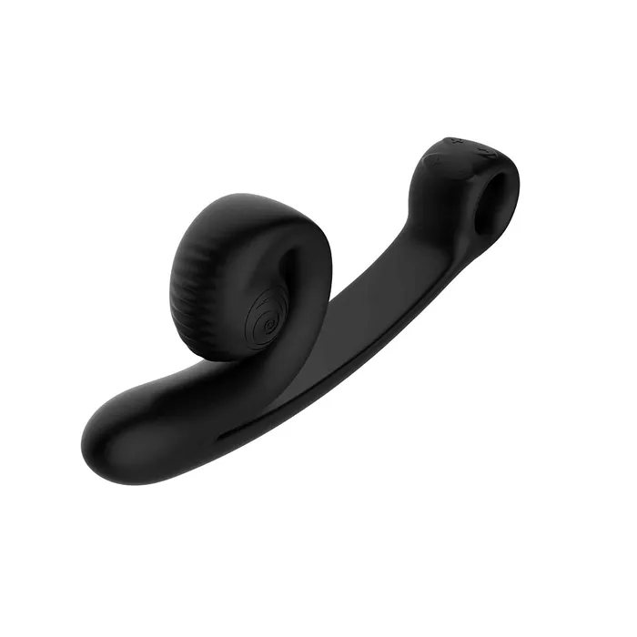 Snail Vibe Vibrators Snail Vibe Curve Ultra Powerful 2 Motor Dual Stimulating Vibrator Black