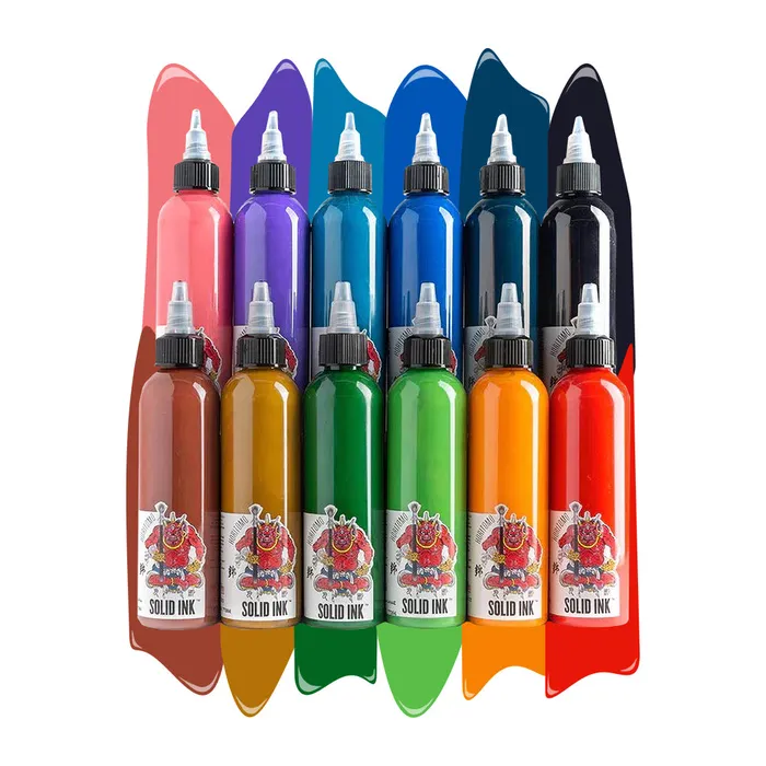 Solid Ink Female Sex Toys Horitomo 12 Color Set Solid Ink 4oz Bottles