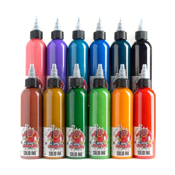 Solid Ink Female Sex Toys Horitomo 12 Color Set Solid Ink 4oz Bottles