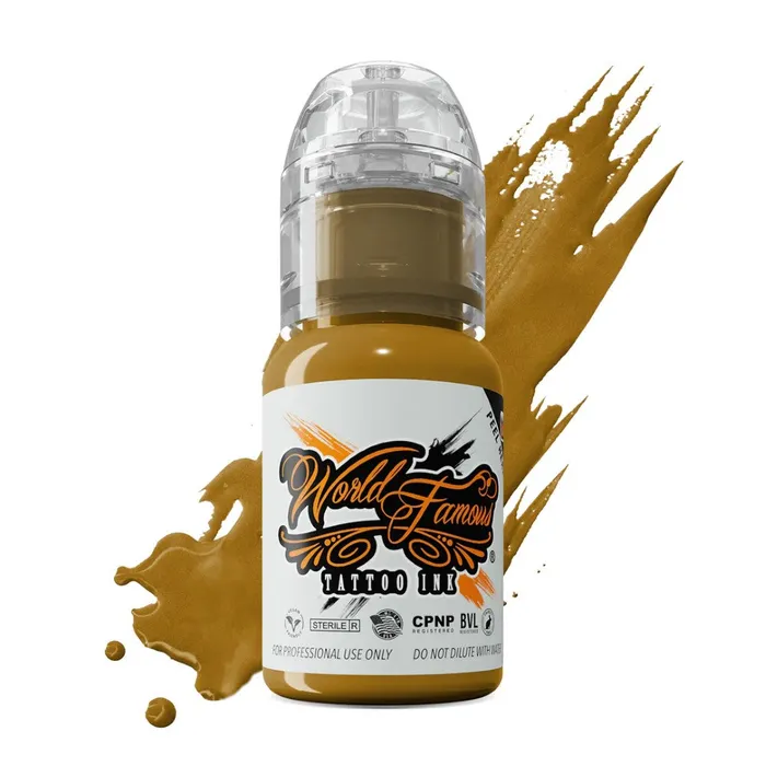 Spanish Gold World Famous Tattoo Ink Pick Size World Famous Vibrators