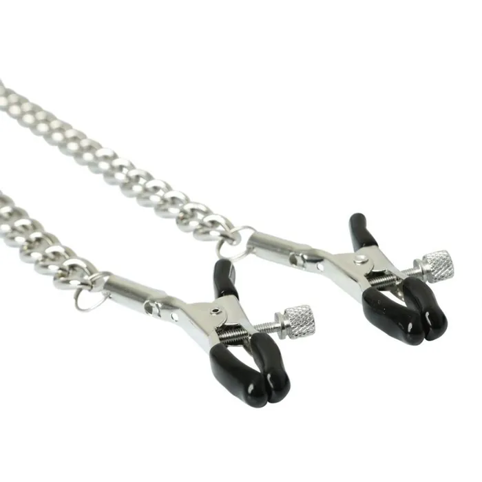 Sportsheets Couples Sportsheets Vegan Leather Collar with Nipple Clamps