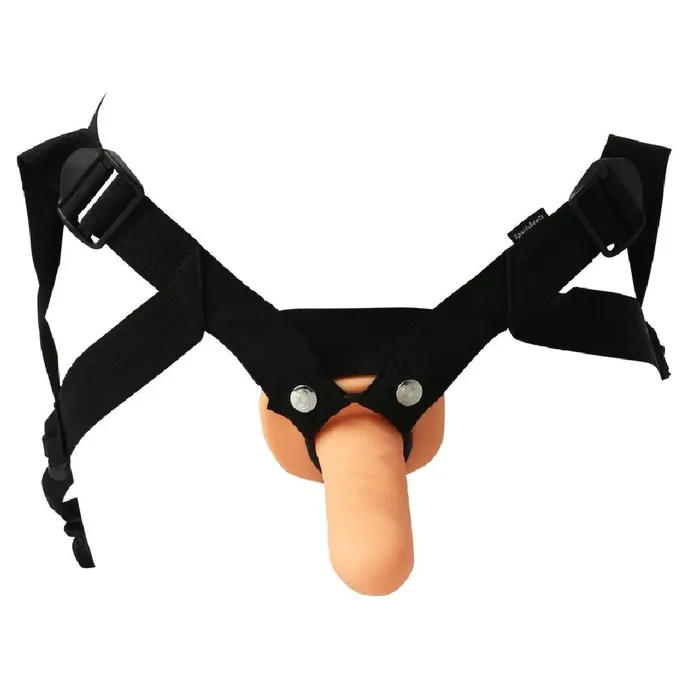 Sportsheets Everlaster Stud 65 Inch Hollow Dildo Strapon Harness Vanilla Female Sex Toys