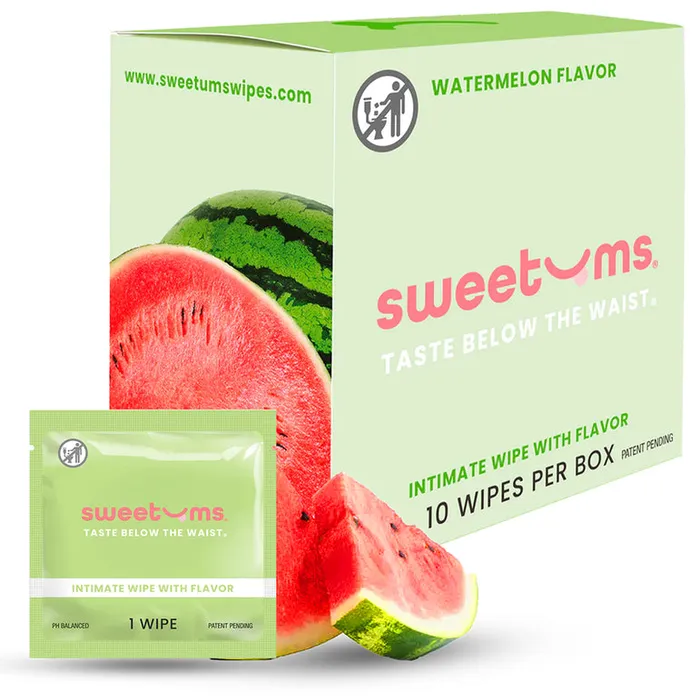 Sweetums Sweetums Flavored Intimate Wipes Various Flavors 10 pack Male Sex Toys