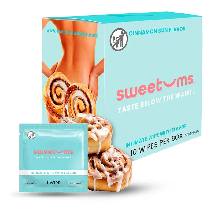 Sweetums Sweetums Flavored Intimate Wipes Various Flavors 10 pack Male Sex Toys