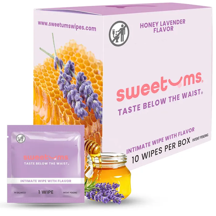 Sweetums Sweetums Flavored Intimate Wipes Various Flavors 10 pack Male Sex Toys