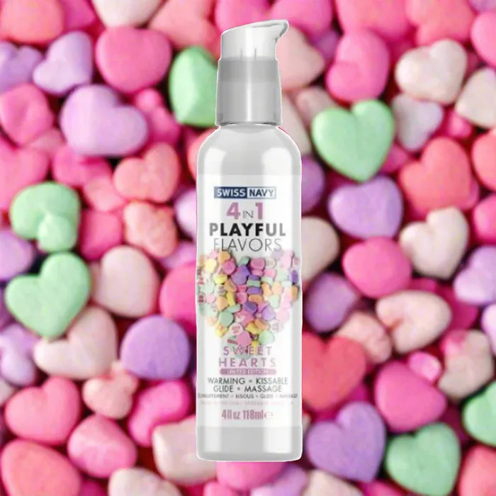 Swiss Navy Female Sex Toys Playful Flavors Sweetheart Candy Hearts 4 in 1 Warming Lubricant Swiss Navy Female Sex Toys Playful Flavors Sweetheart Candy Hearts 4 in 1 Warming Lubricant