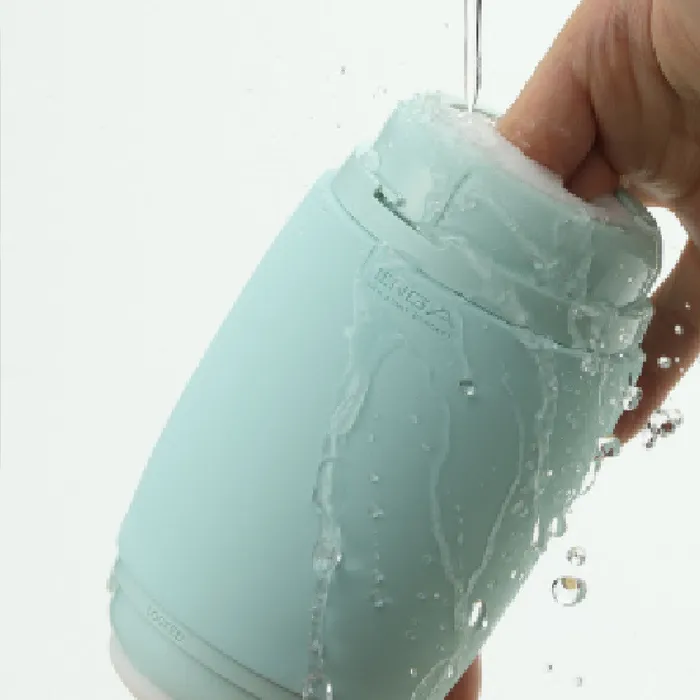 Tenga Male Sex Toys Tenga Puffy Discreet Ultra Soft Beaded Masturbator Mint Green