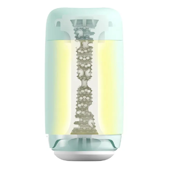 Tenga Male Sex Toys Tenga Puffy Discreet Ultra Soft Beaded Masturbator Mint Green