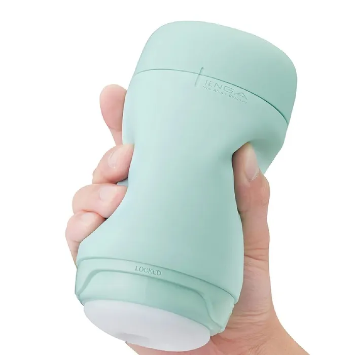 Tenga Male Sex Toys Tenga Puffy Discreet Ultra Soft Beaded Masturbator Mint Green