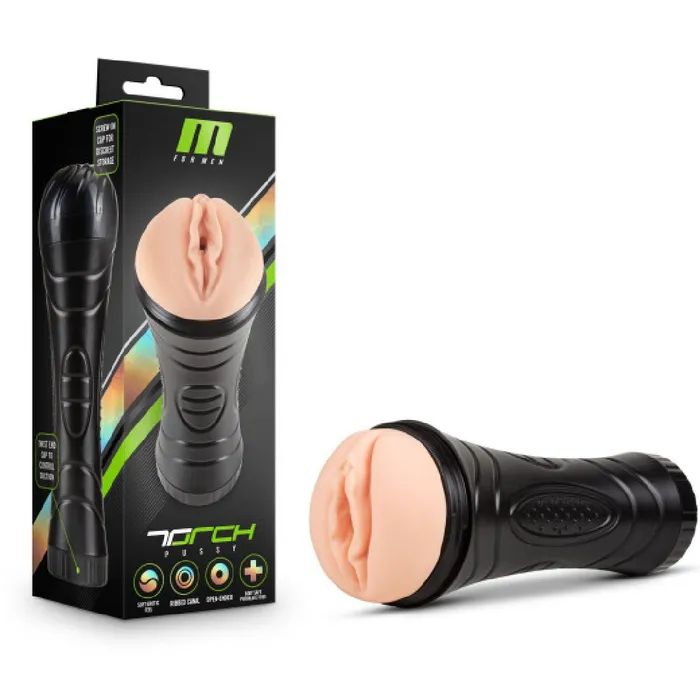 The Torch Pussy Stroker Vanilla Blush Male Sex Toys