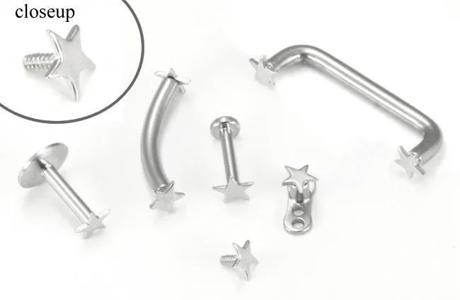 Tilum 14g 12g Internally Threaded 14kt White Gold Flat Star Top Price Per 1 Tilum Vibrators Tilum 14g 12g Internally Threaded 14kt White Gold Flat Star Top Price Per 1 Tilum Vibrators