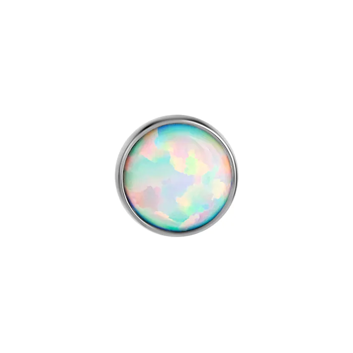 Tilum 14g 12g Internally Threaded Titanium 5mm Flat Opal Top Price Per 1 Tilum Vibrators Tilum 14g 12g Internally Threaded Titanium 5mm Flat Opal Top Price Per 1 Tilum Vibrators