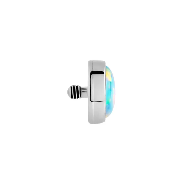 Tilum 14g 12g Internally Threaded Titanium 5mm Flat Opal Top Price Per 1 Tilum Vibrators