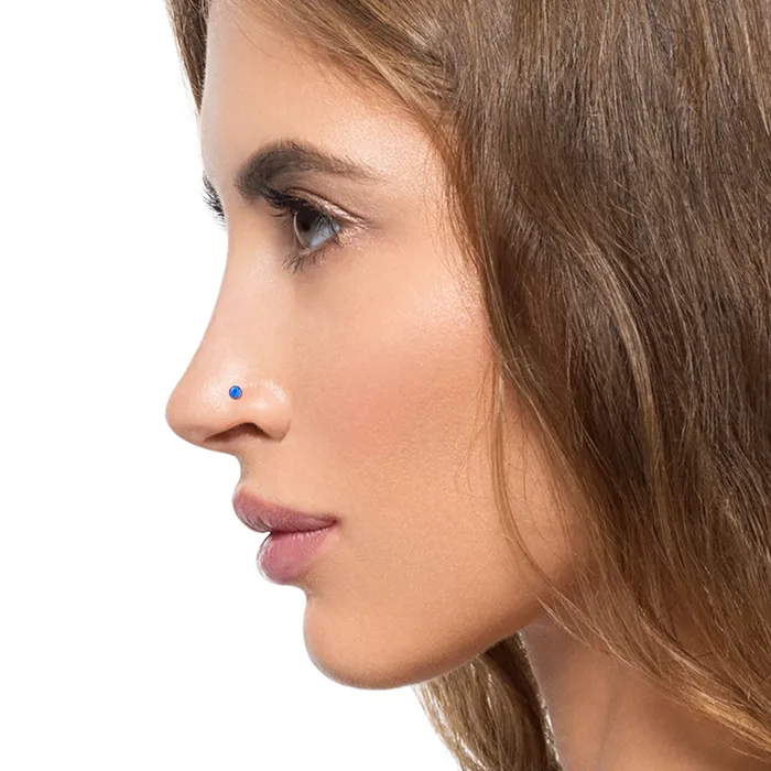 Tilum 14g 12g Internally Threaded Titanium 5mm Flat Opal Top Price Per 1 Tilum Vibrators