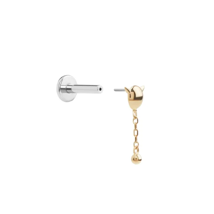 Tilum 14kt Yellow Gold Impish Threadless Top Price Per 1 Tilum Vibrators