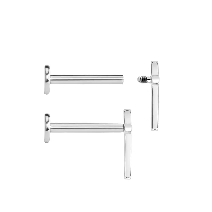 Tilum 18g16g Internally Threaded Titanium Cross Top Price Per 1 Tilum Vibrators