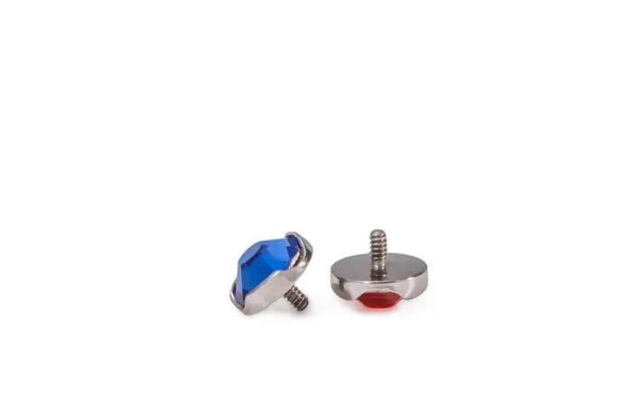 Tilum Anal Tilum 18g16g Internally Threaded Titanium 44mm Jeweled ProngSet Top Price Per 1